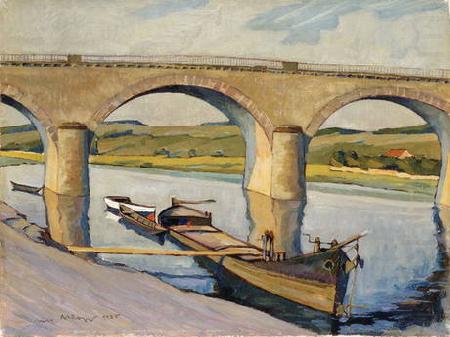 unknow artist The Bridge at Remich china oil painting image